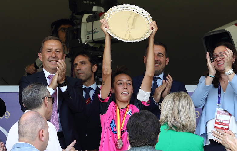 El subcampeonato del Sporting en la Copa de la Reina en 2022 le permitirá jugar la Supercopa en Mérida. / Foto: @somosfutfem.