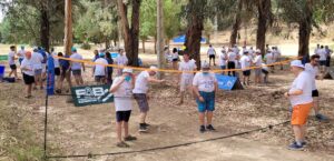 Bajo el lema 'Todos unidos por el medio ambiente y la inclusión social en el deporte', la jornada estuvo organizada por la Federación Andaluza de Bádminton y el Ayuntamiento de Moguer.