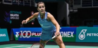 Carolina Marín, lejos de su mejor forma, cayó eliminada en los octavos de final en Malasia. / Foto: Badminton Photo.