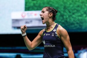 Carolina Marín derrotó en dos sets a Qi Xuefei en el inicio del Abierto de Malasia. / Foto: Bádminton Photo.