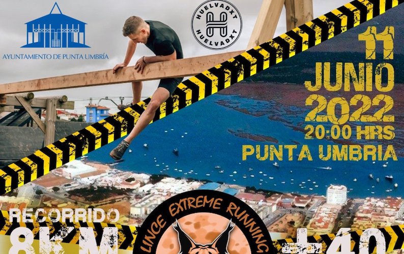 Cartel anunciador del III 'Lince Extreme Running' de Punta Umbría del próximo 11 de junio en Punta Umbría.