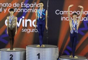 Jesús Casado, en lo más alto del podio en el Campeonato de España que tiene lugar en Orense..