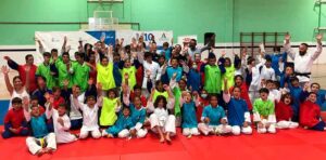 Alrededor de 200 personas tomaron parte en la Jornada del Programa Mentor 10, en el que estuvo presente la tres veces campeona paralímpica Carmen Herrera, y que puso punto final al curso deportivo del Huelva TSV Judov. / Foto: @JudoHuelva1.