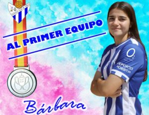 Bárbara anotó casi 40 goles la pasada campaña en el Sporting Club de Huelva B. / Foto: @sportinghuelva.