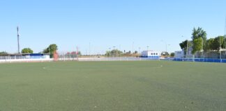 campo de fútbol en el Polideportivo de San Juan