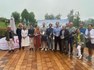 Los ganadores de la prueba del Circuito Golf Huelva La Luz que tuvo lugar en el campo asturiano de La Barganiza. / Foto: www.golfporasturias.com