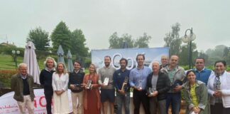 Los ganadores de la prueba del Circuito Golf Huelva La Luz que tuvo lugar en el campo asturiano de La Barganiza. / Foto: www.golfporasturias.com