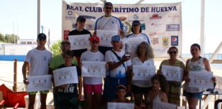 Los ganadores de los diversos concursos de pesca 'Virgen del Carmen' en el RCMH.