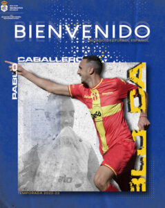 Pablo Caballero, novena incorporación del Recre para la temporada 2022-23. / Foto: @recreoficial.