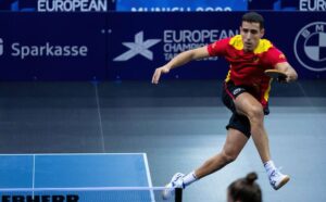 Punto final a la participación de Álvaro Robles en el Europeo de Tenis de Mesa. / Foto: @rfetm_tenismesa.