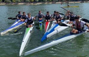 Brillante actuación del Real Club Marítimo de Huelva en el Campeonato de Andalucía de Barcos Combinados de Piragüismo.