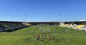 El San Roque lo tiene todo OK para recibir en el Ciudad de Lepe al Recre este domingo. / Foto: @SanRoqueLepe.