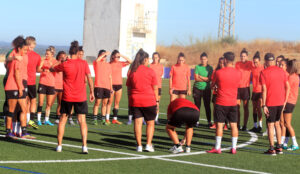 El Sporting de Huelva ha preparado el partido ante el Sevilla como si al final se disputase, que no será así. / Foto: @sportinghuelva.