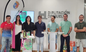 Un momento de la presentación del I Trail 'Desafío San Isidro' que tendrá lugar en Paterna del Campo el próximo 18 de septiembre.