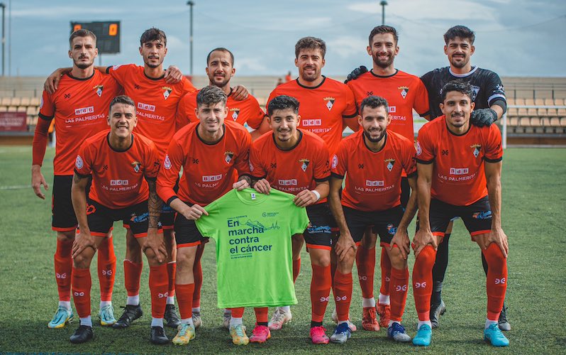 Once inicial del Ayamonte en su partido de este domingo con el Córdoba B. / Foto: @ayamonte_cf.