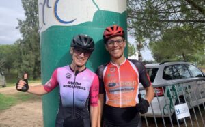 Las féminas ganadoras en el Rally Presa de los Machos-Gran Premio Cabezo de la Bella.