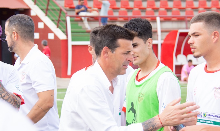 La Palma hace oficial que Cachola deja de ser el entrenador del equipo condal. / Foto: David Limón.