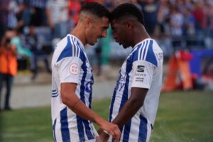 Dopi fue el autor del gol del Recre a la media hora de partido. / Foto: @recreoficial.