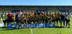 Gran victoria del San Roque ante el Melilla que le permite acceder a la Copa del Rey. / Foto: @SanRoqueLepe.