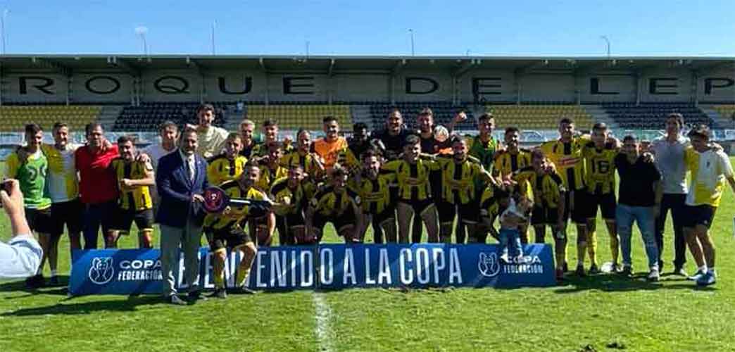 Gran victoria del San Roque ante el Melilla que le permite acceder a la Copa del Rey. / Foto: @SanRoqueLepe.