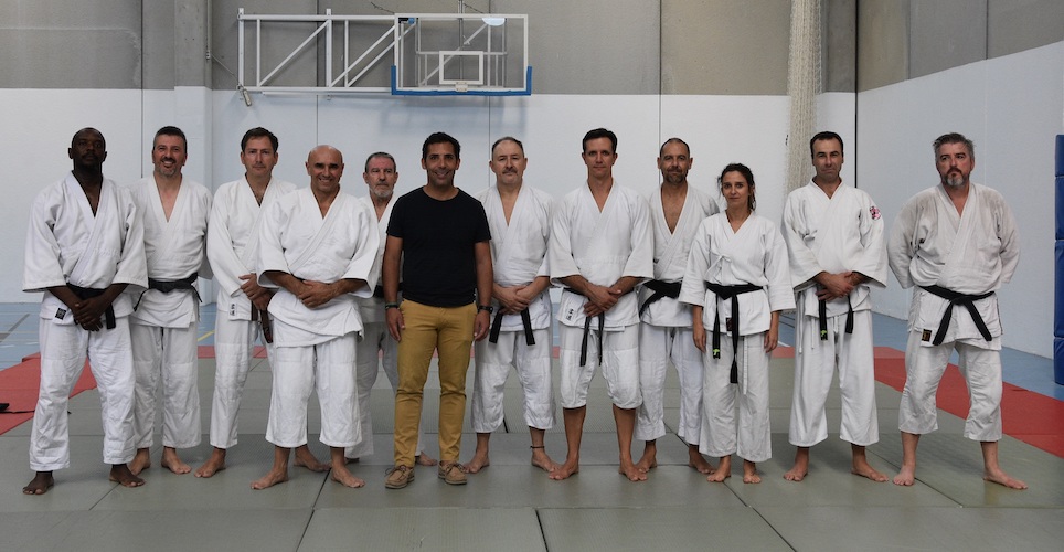 Participantes en el Seminario de Aikido en Punta Umbría impartido por Jorge Guillén Quesada.