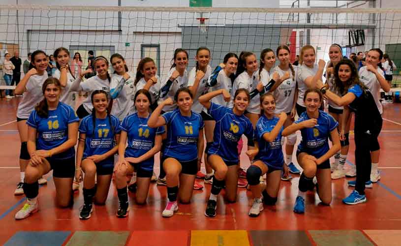 Los equipos Infantil A y Cadete del CD Estuaria de voleibol ya han comenzado la competición.