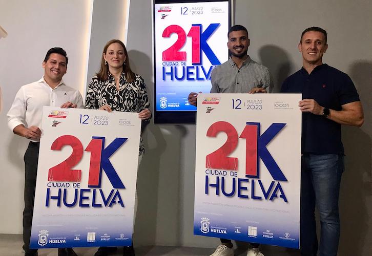 Presentada la 21 K 'Ciudad de Huelva', primera Media Maratón homologada por la Federación Española de Atletismo en la capital onubense.