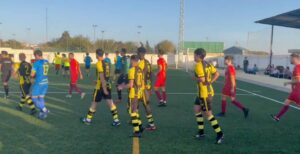 La falta de puntería privó al Moguer de al menos lograr el empate en el feudo del Villafranco. / Foto: @VILLAFRANCOCF.