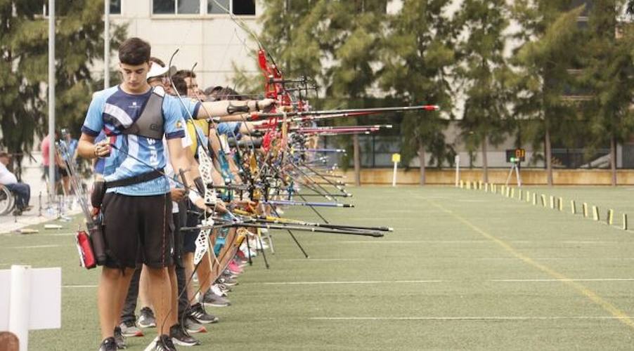 Un momento de una de las competiciones en las que brilló el Asirio Huelva.