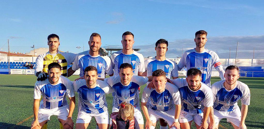 Formación inicial del Bollullos en su partido ante el Gerena. / Foto: @bollulloscf1933.