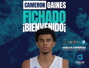 Cameron Gaines, nuevo jugador del Huelva Comercio para su asalto a la LEB Plata. / Foto: @CDB_EBenitez.