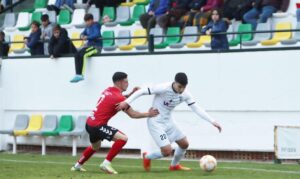 Derrota del Cartaya en su partido de este sábado en el feudo del Pozoblanco. / Foto: @AD_Cartaya.