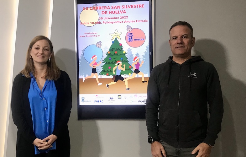 Un momento de la presentación de la XII Carrera San Silvestre de Huelva.