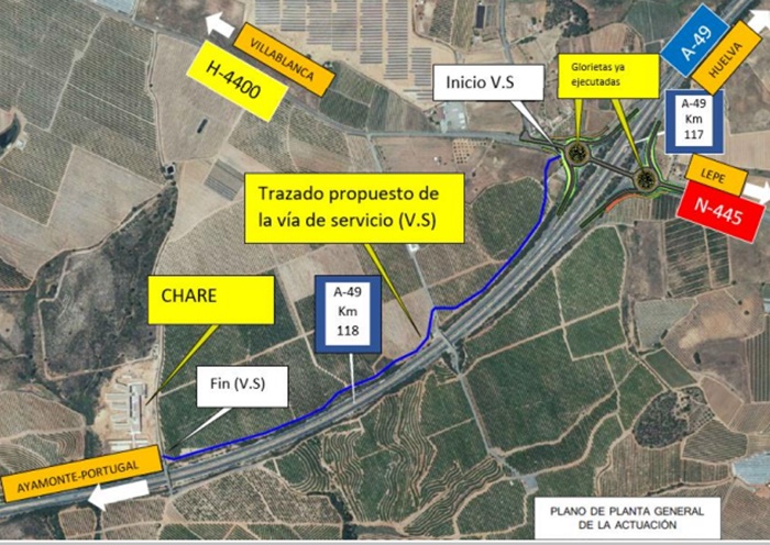 acceso al CHARE de Lepe