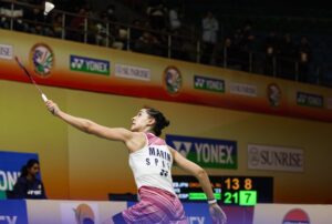 Carolina Marín abrió el Abierto de la India con un triunfo ante Okuhara. / Foto: Badminton Photo.