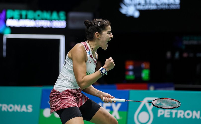 Carolina Marín superó a la tailandesa Chochuwong en los octavos de final del Abierto de Malasia. / Foto: Badminton Photo.