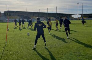 El San Roque ha preparado con esmero su partido del sábado ante el Cartagena B. / Foto: @SanRoqueLepe.