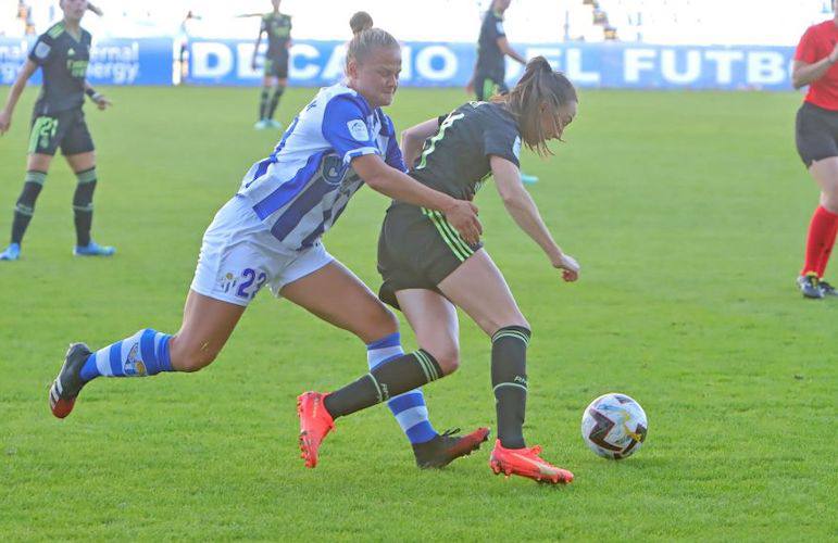 Segundo partido del Sporting de Huelva en el Nuevo Colombino, tras el disputado en noviembre ante el Real Madrid. / Foto: www.lfp.es.