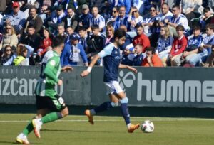 El Recre ofreció muy poco en ataque en su partido ante el Betis B. / Foto: @recreoficial.