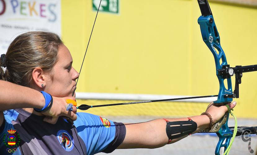 Cristina de Guzman en un momento de la final ante la alemana Michelle Kroppen. / Foto: RFETA.