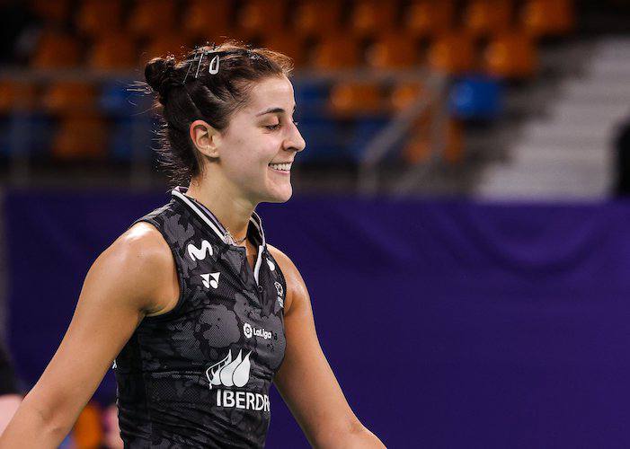 No tuvo problemas Carolina Marín para ganar a la turca Nigit y acceder a los cuartos de final en Orleans. / Foto: @badmintonphoto.