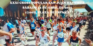 Cartel anunciador del XXXI Cross Popular San Juan Bautista que tendrá lugar el próximo 22 de abril.