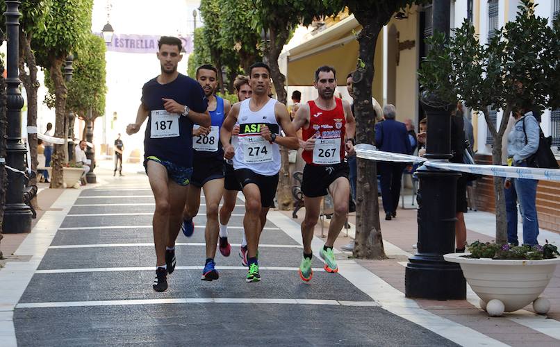 Cabeza de carrera con Daffali, Bouchikhi, Izikki, Pica y Villalta.