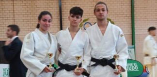 Los representantes del Huelva TSV Judo en el Campeonato celebrado en Madrid. / Foto: @JudoHuelva1.
