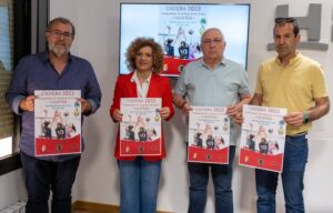 Un momento de la presentación del Campeonato de Andalucía Cadete Femenino de Voleibol que se disputará este fin de semana en San Bartolomé de la Torre.