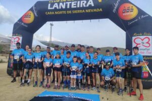 Componentes del CD Multideporte Huelva en la prueba celebrada en Lanteira.