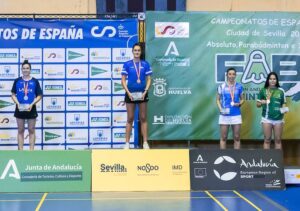 La almeriense del CDB Huelva fue bronce en el individual femenino. / Foto: @BadmintonESP. 