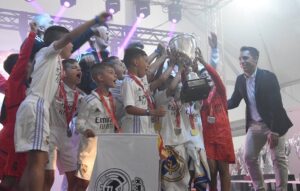 Victoria del Real Madrid en la categoría Prebenjamín en el Torneo 'Costa de la Luz Cup Santander' de Punta Umbría.