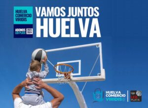 Cartel de la campaña de abonados para la temporada 2023-24 del Huelva Comercio Viridis. / Foto: @CDB_EBenitez.