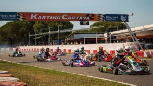 Medio centenar de pilotos se dieron cita en el circuito de Cartaya en el Campeonato de Andalucía de Karting 2023.